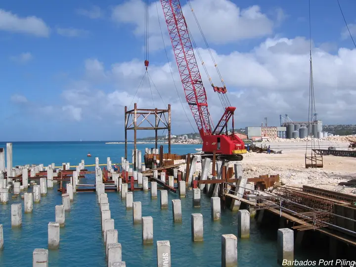 Bridgetown Port Extension — Piling