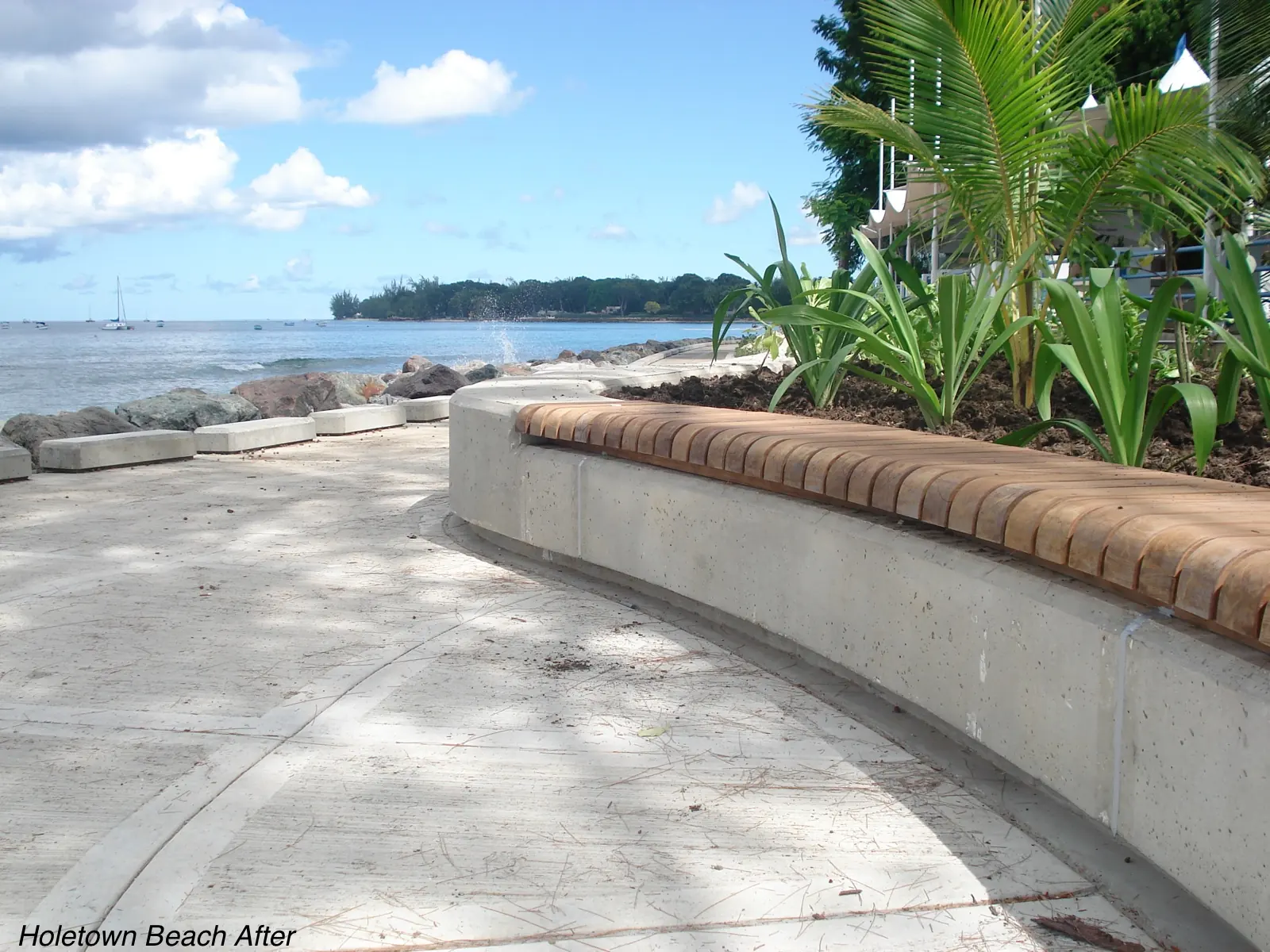 Holetown Beach, Barbados, after restoration